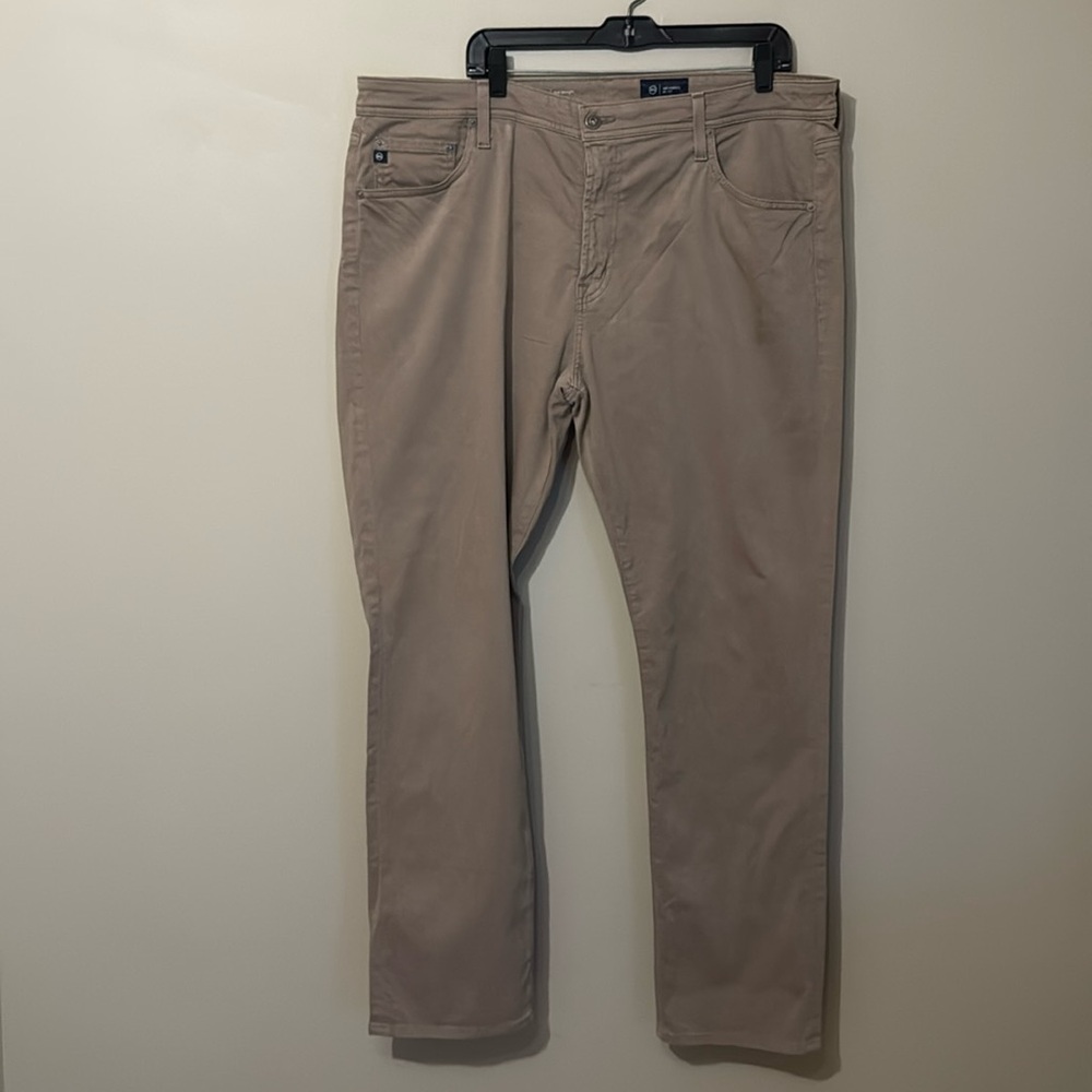 AG Everett Slim Straight, Beige Khaki, size 40x32